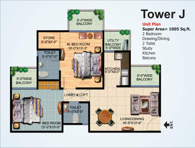 Floor Plans Tower J