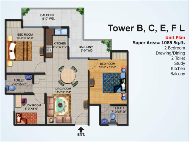 Floor Plans Tower B C E F L