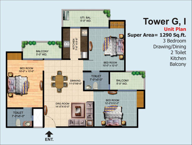 Floor Plans Tower G I