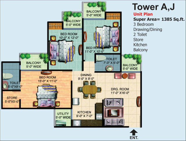 Floor Plans Tower A J