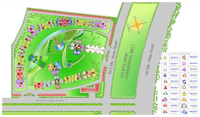 Ajnara Homes - Site plan