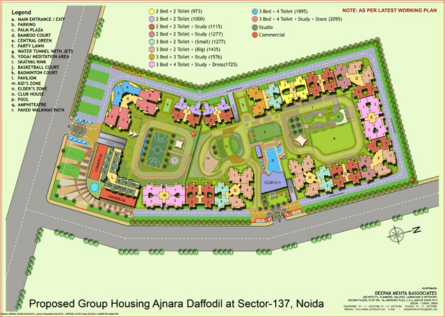 Ajnara Daffodil - Siteplan